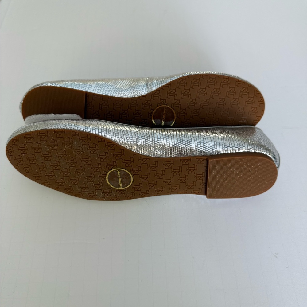 Ralph Lauren Silver Flats for Women